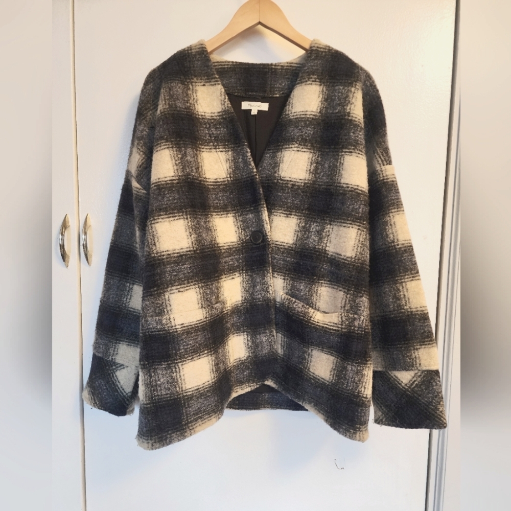 Madewell Plaid Coat